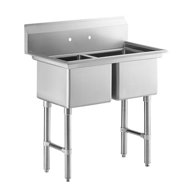 Two Compartment Sink Without Drainboard