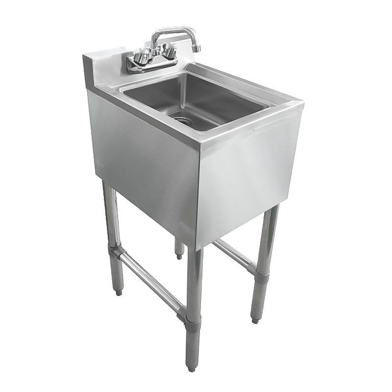 1 Bowl Underbar Hand Sink with Swivel Faucet - 14 1/2
