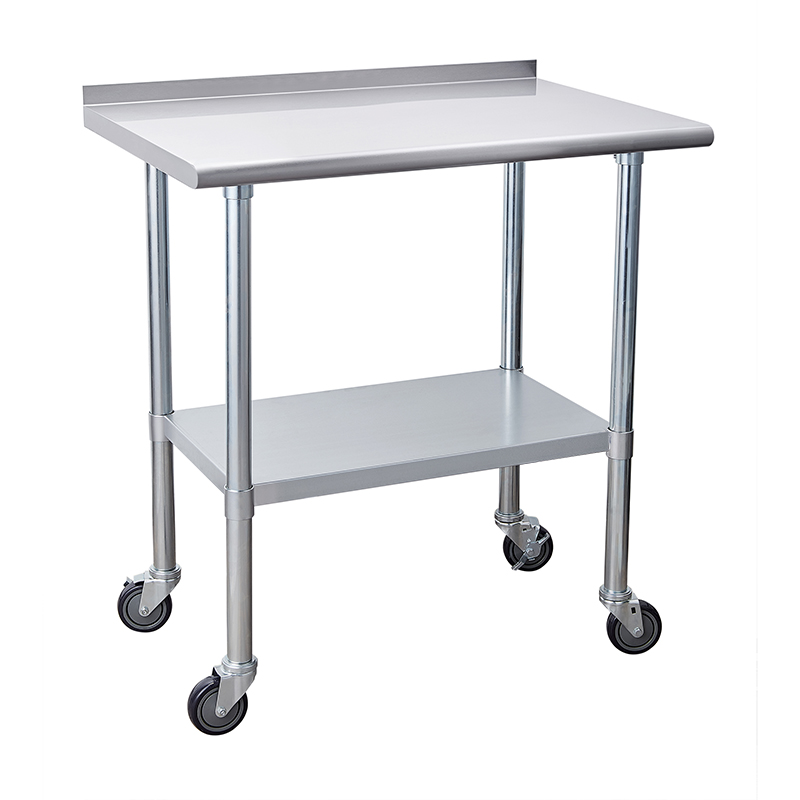  Backsplash Work Table with casters